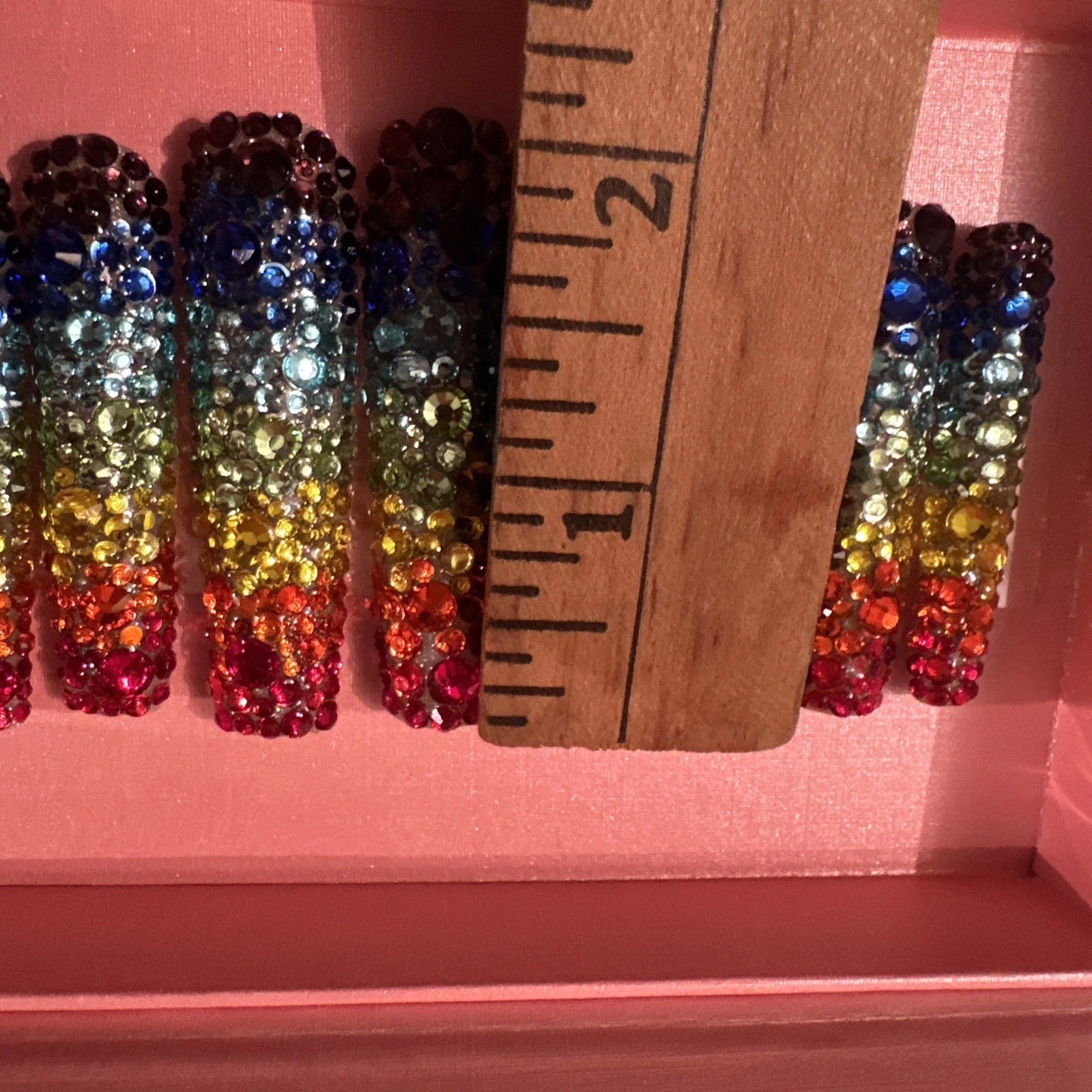Lovful H90 Long Square Acrylic Press On Nails Size Small