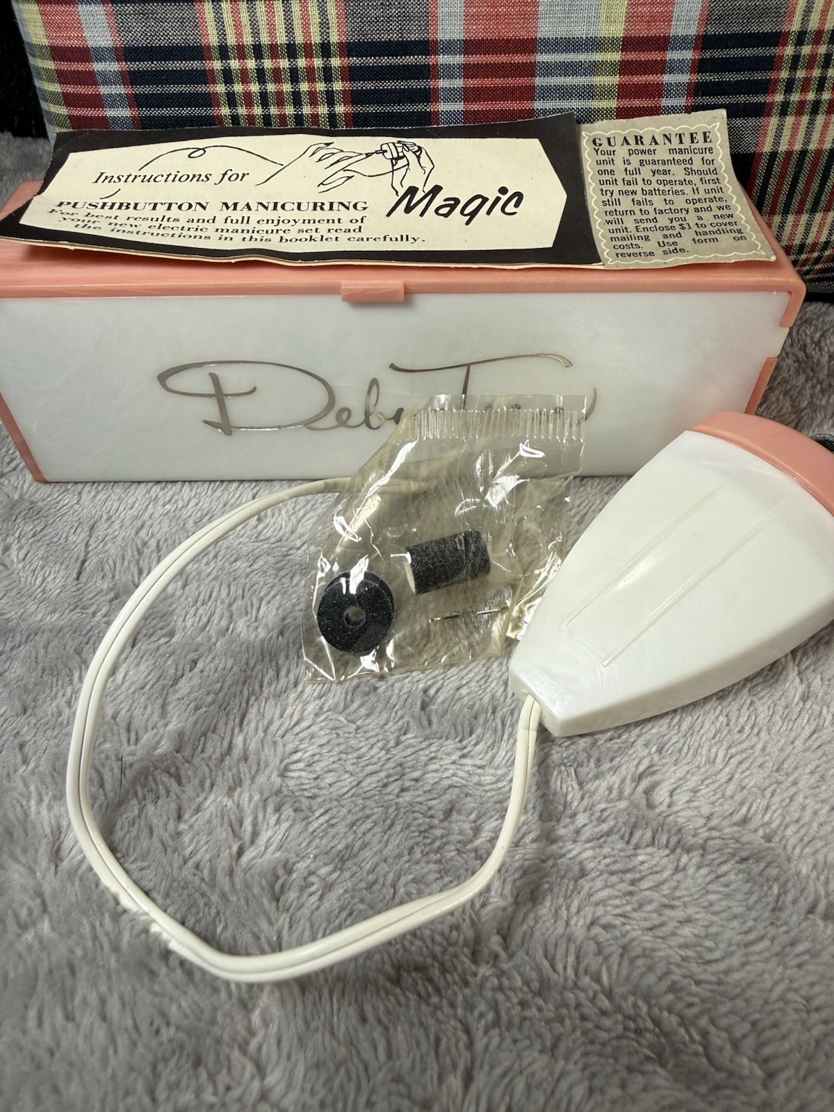 VTG Lady Manicure Push Button Manicuring Magic By Debu-Teen 1960s
