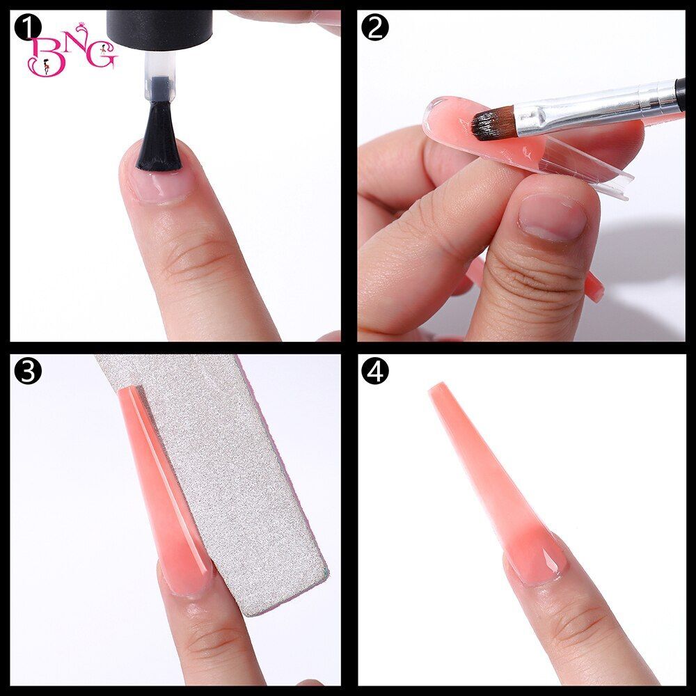 Dual Forms Nails Extension Full Cover-Quick Building Gel Mold Tips Poly Gel Mold