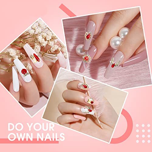 30 Pieces 3D Luxury Alloy Gold Nail Charms Flat Back Red Alloy Nail Charms-02