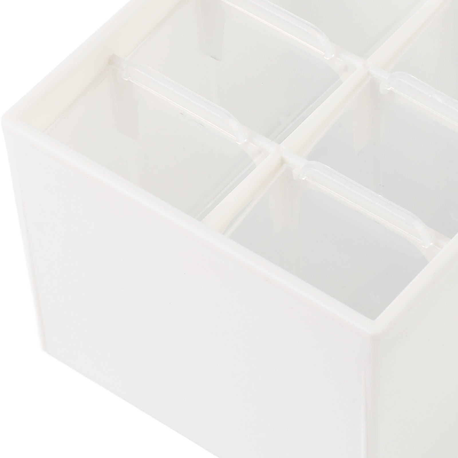 6-Drawer Nail Art Tool Storage Box Dust Proof Organizer For Home Use Easy To Use