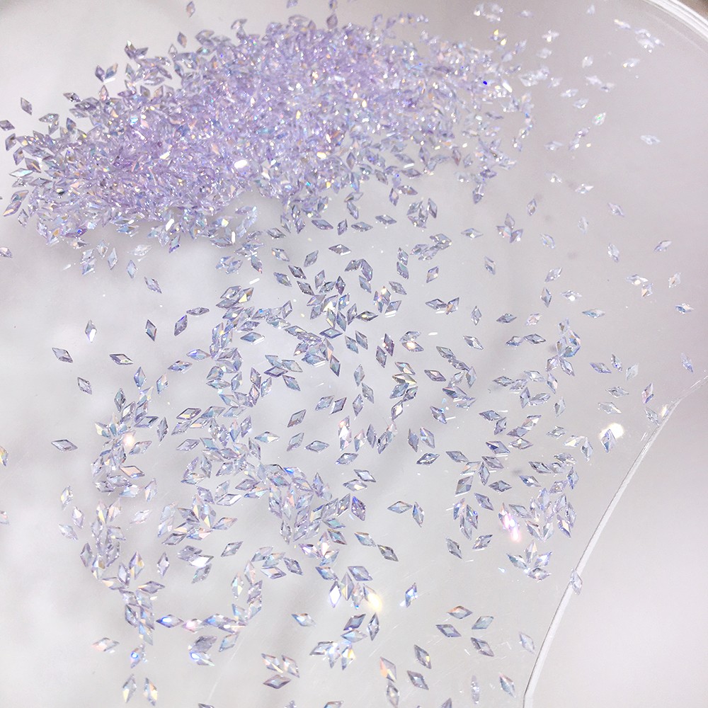 100x 1.5x3mm Mini 3D Flatback Diamond Nail Art Diamonds nail Art Accessory Craft