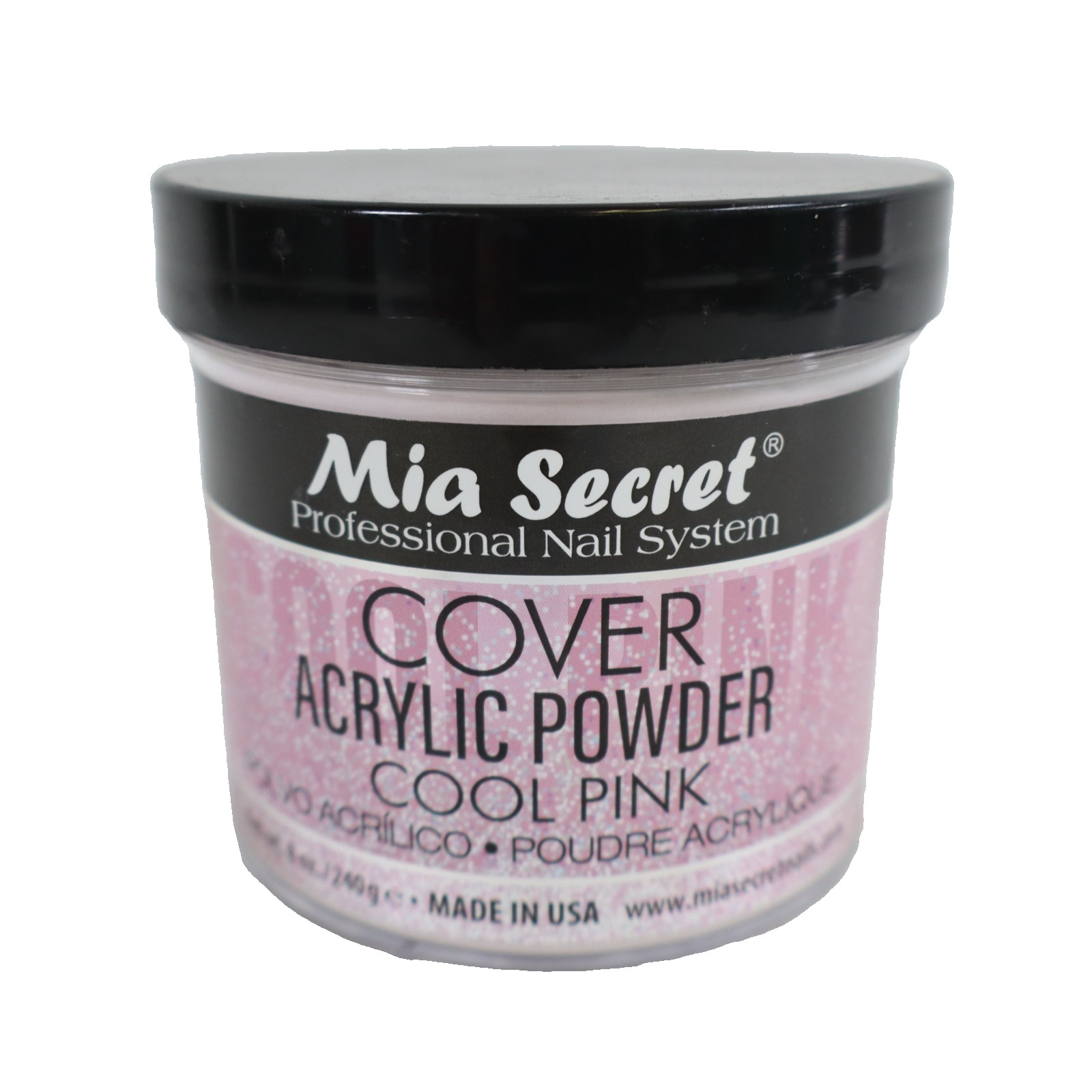Mia Secret Acrylic Powder Cover Cool Pink Trendy Nail Polish Powder 8 Ounce