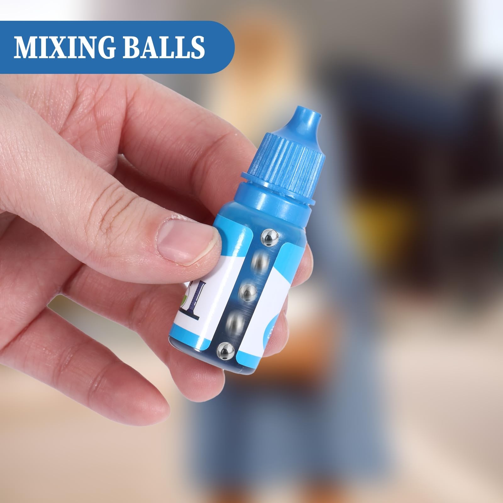 100 PCS Paint Mixing Balls, Metal Balls Stainless Steel Ball Bearings for Model