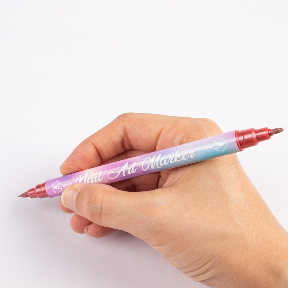 Nail Art Marker Pens Set with Vibrant Colors DIY Patterns for Professional JQ
