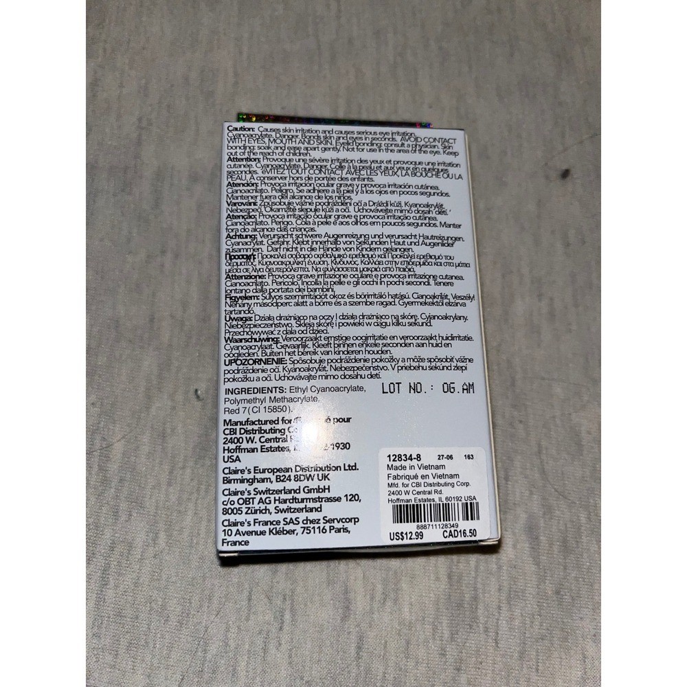 Claires Vegan Matte Black Medium Press On Fake Nails 24 Count