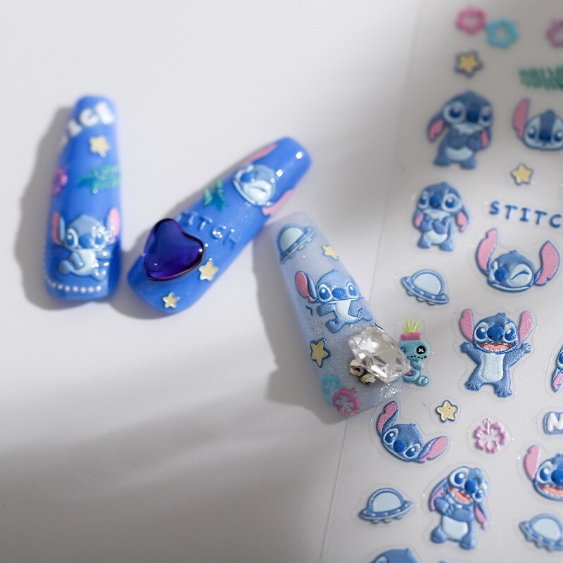 5D Anime Nail Sticker, Cartoon Nail Art Stickers, Character nail decals