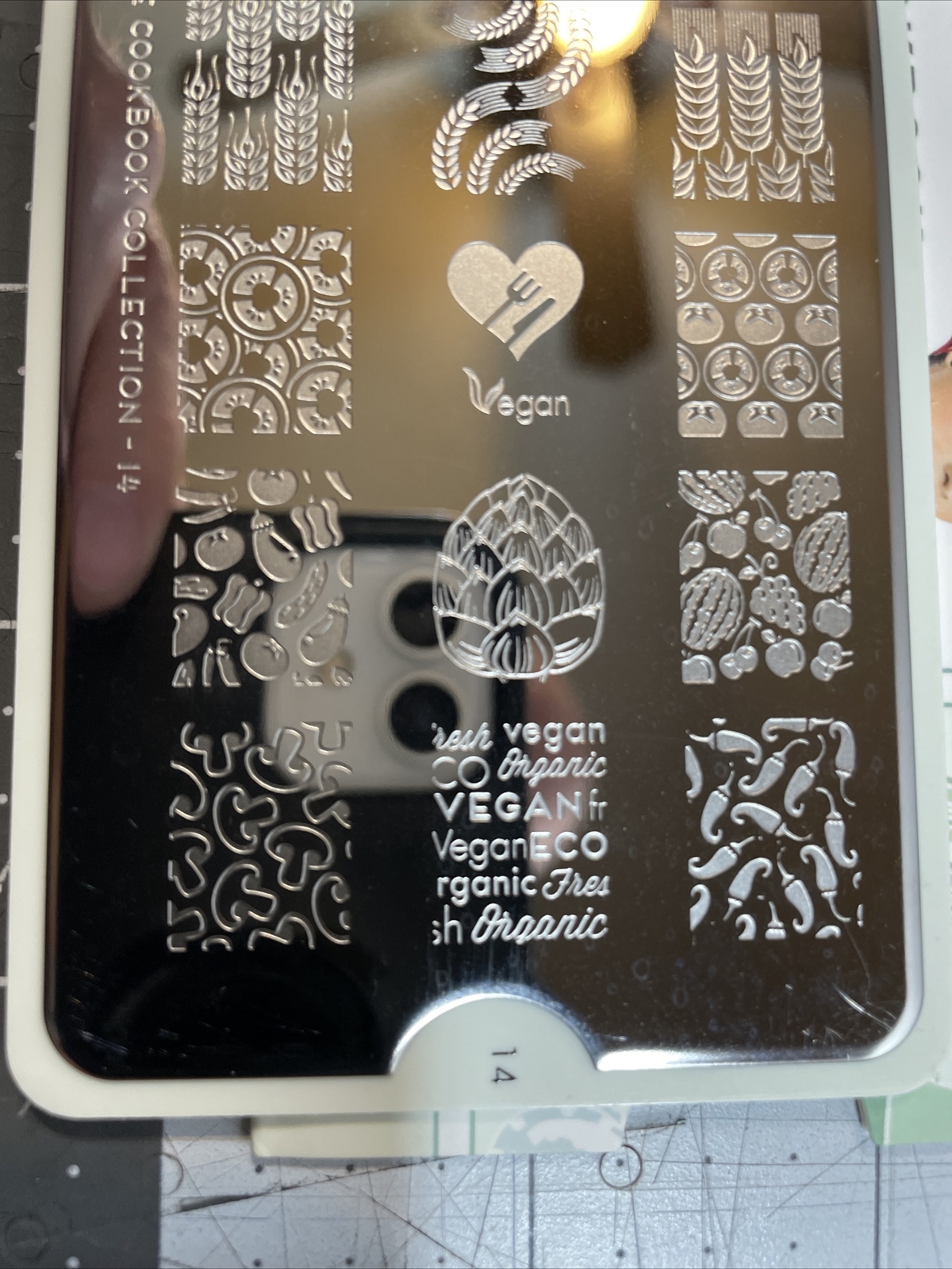 MoYou London Nail Art Stamping Plates – Vegan Collection Cherry The Cook 13 & 14