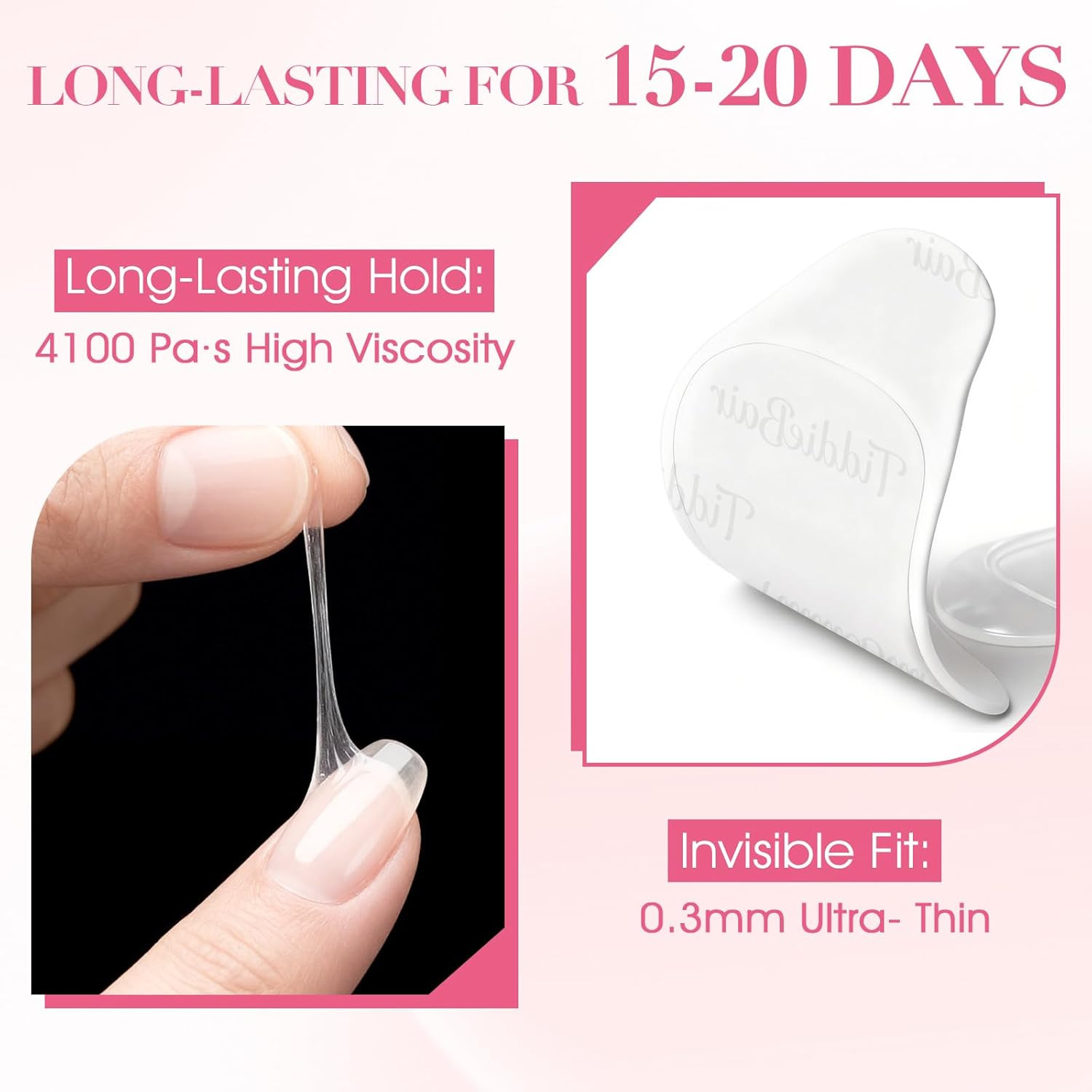 480Pcs Strong Hold Adhesive Nail Tabs for Press on Nails –20 Sheets 480Pcs 12 Si