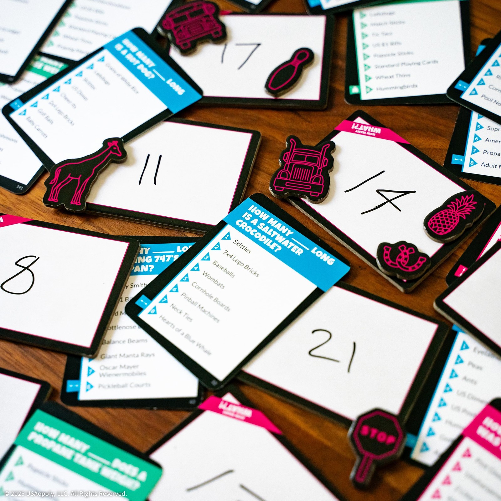 How Many What?! Board Game, Hilarious 4 inches x 8 x 0.1 inches, Pink