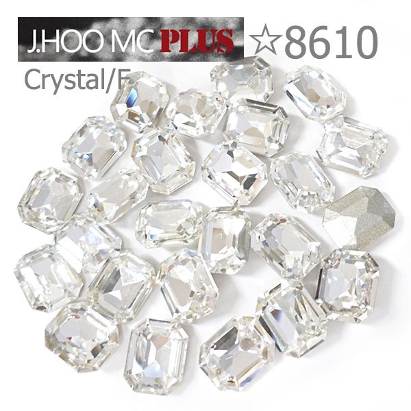 J.HOO Crystal 8610 Octagon V-Cut Fancy Rhinestones 10×8mm Nail Art (6pcs)