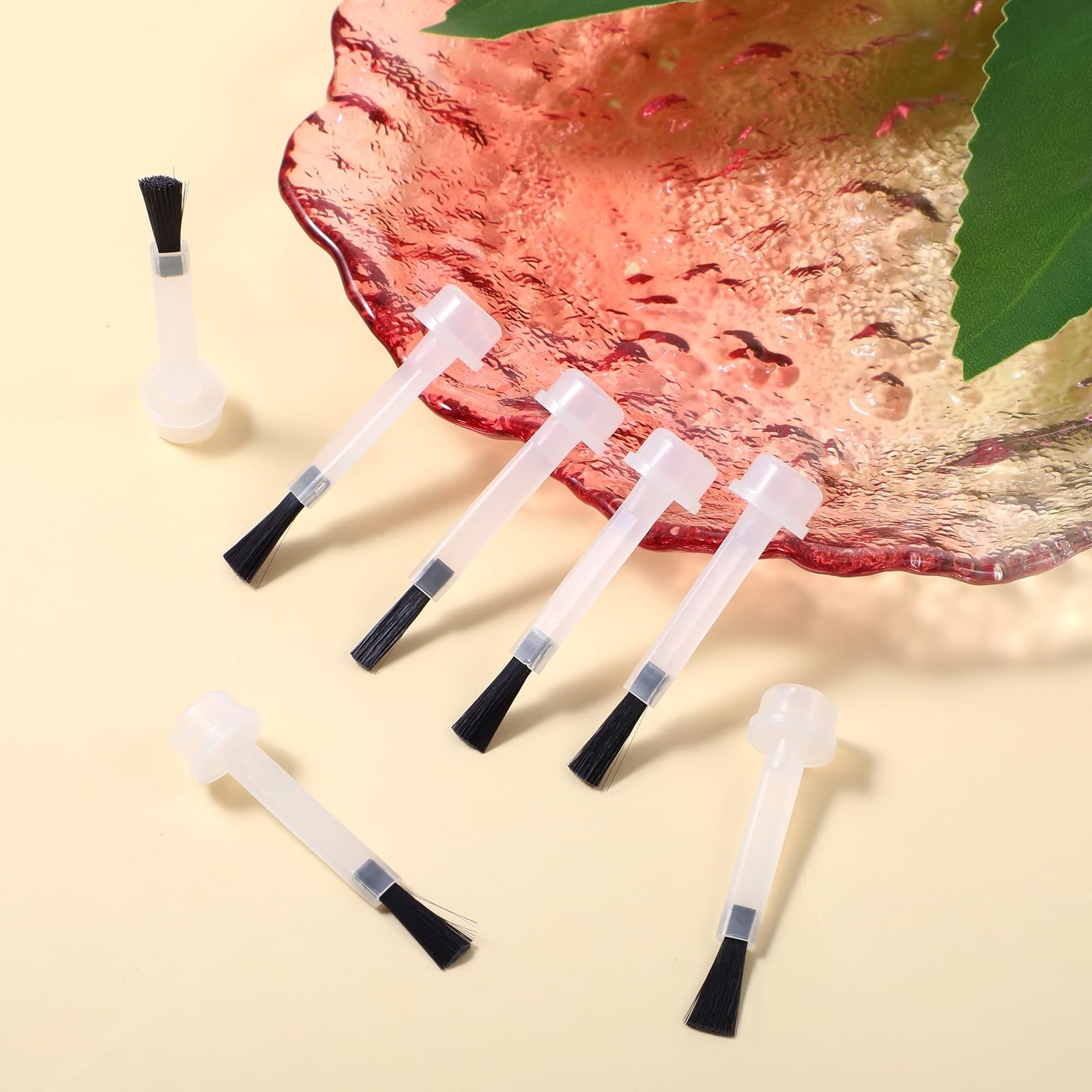 30 PCS Nail Polish Brush Replacement Kit, Disposable Brushes with Reusable Ha…