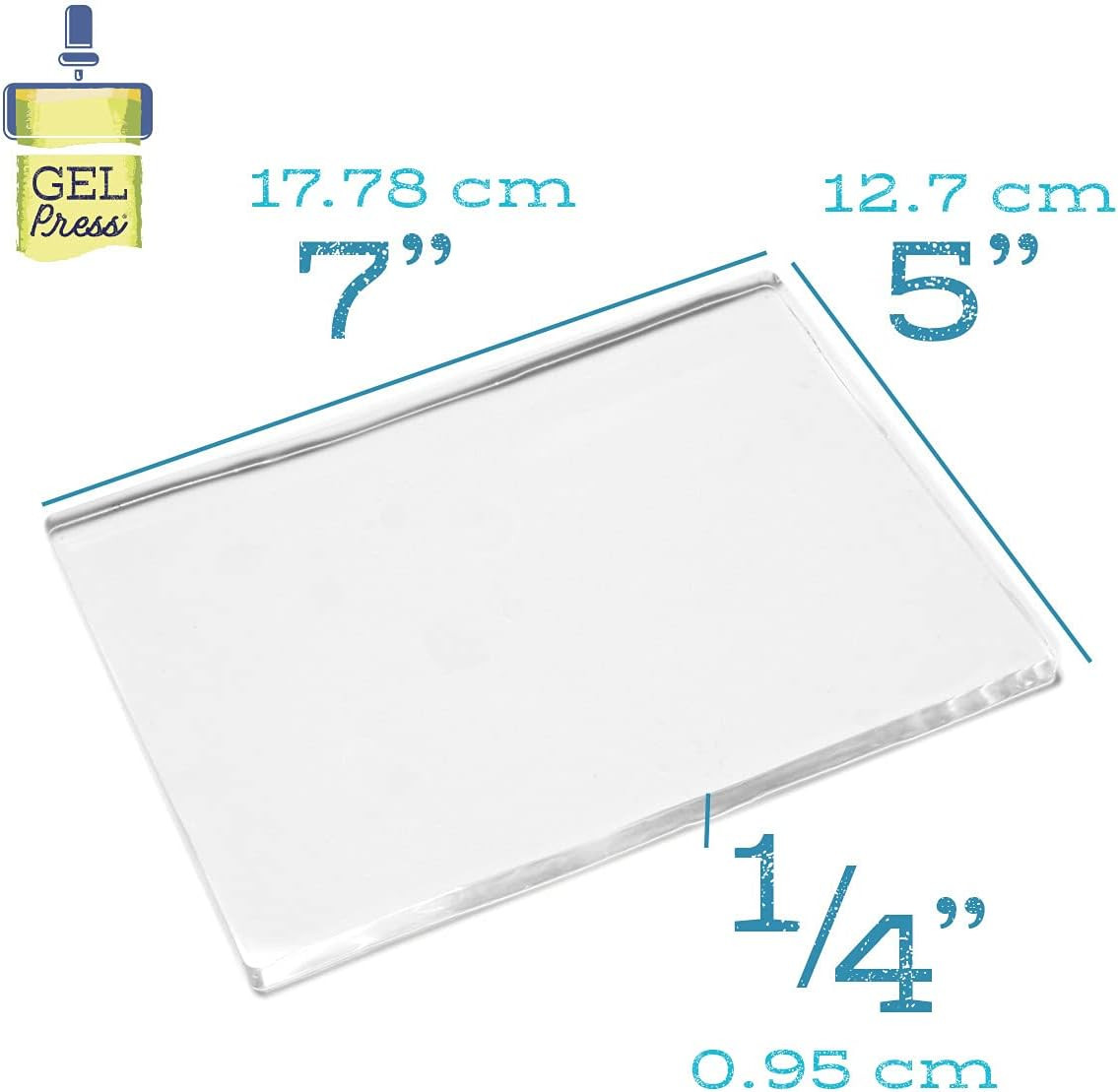 Gel Press Monoprinting Print Plate – 5” X 7” Gel Plate – Printmaking Supplies –