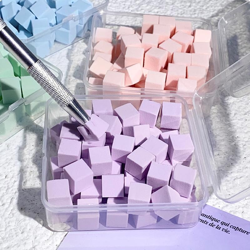 50pcs Nail Sponges Manicure Sponges Soft Nail Art Small Sponges Manicure DIY