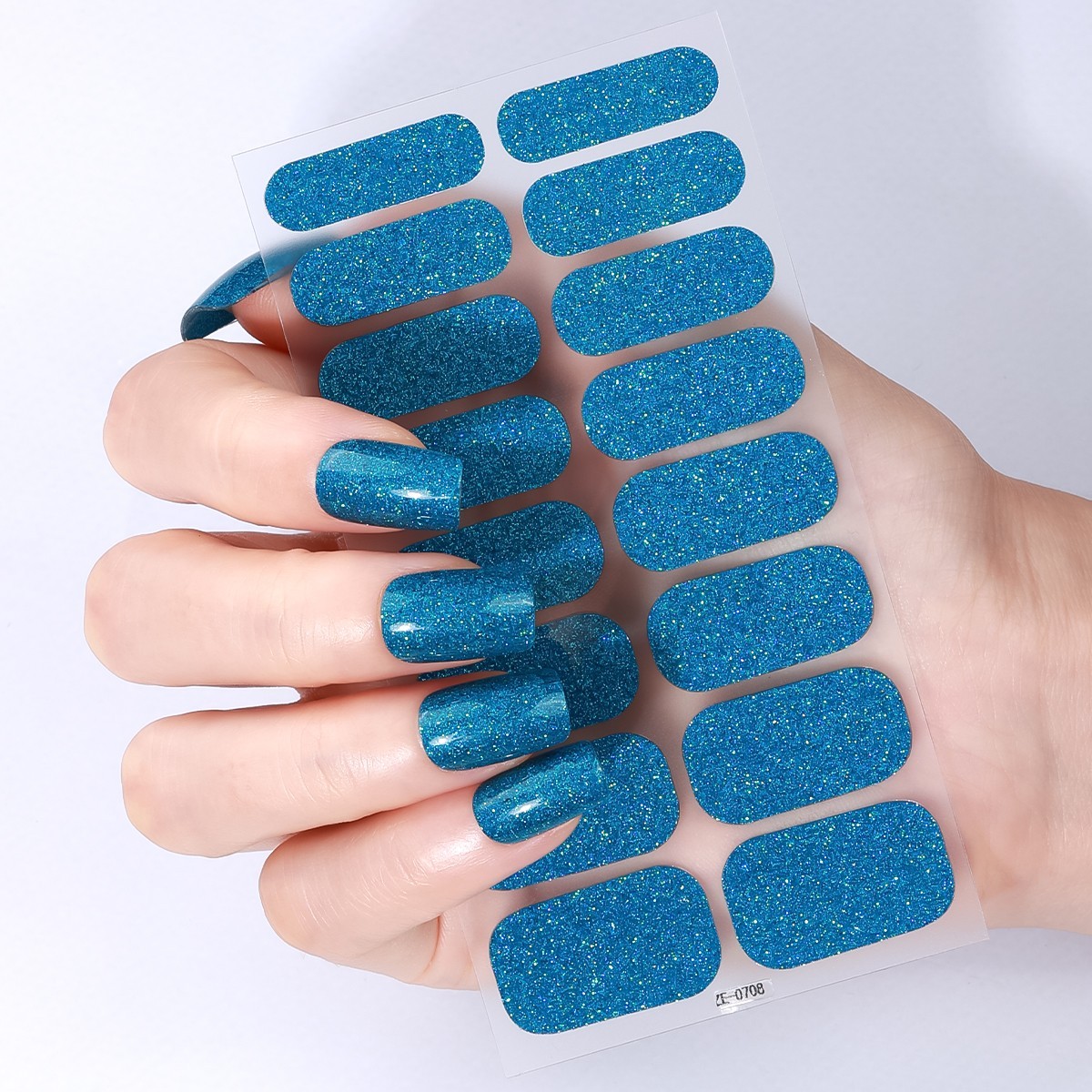 Full Size Nail Wraps Stickers Polish Look Art Self Stick Strips USA