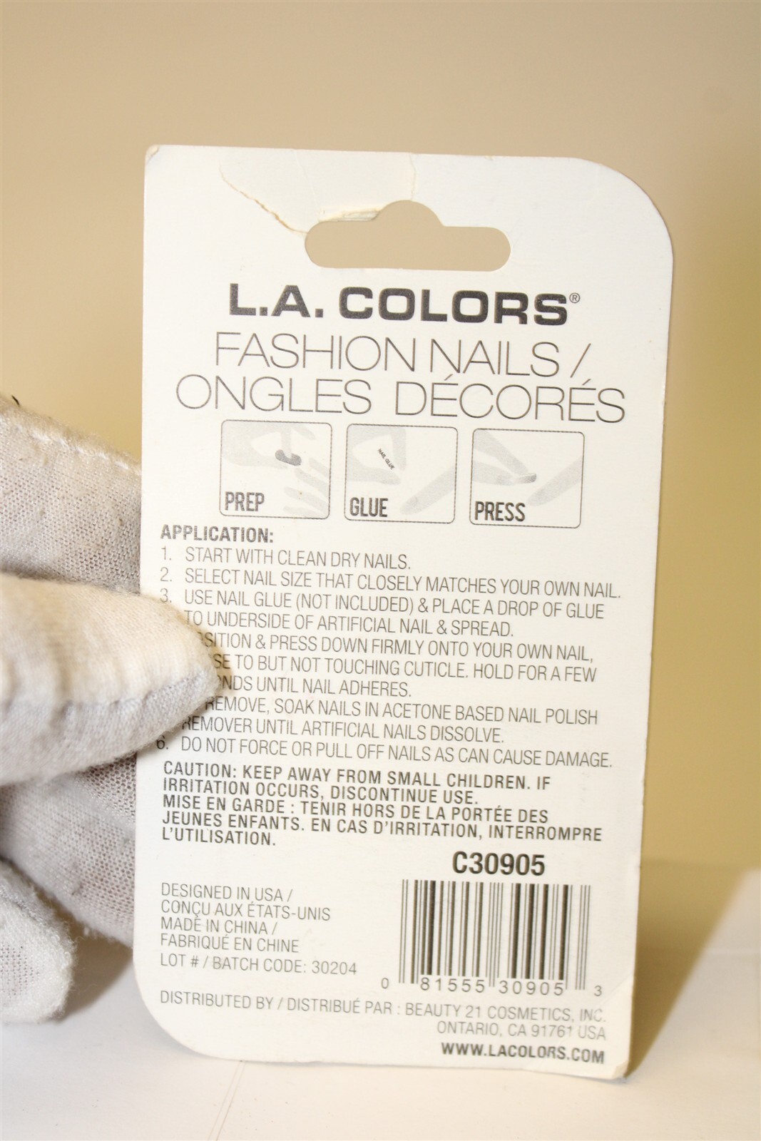 L.A. Colors / b-color NEW Assorted Colors Nail Tips Lot X 17 Includes Tattoos