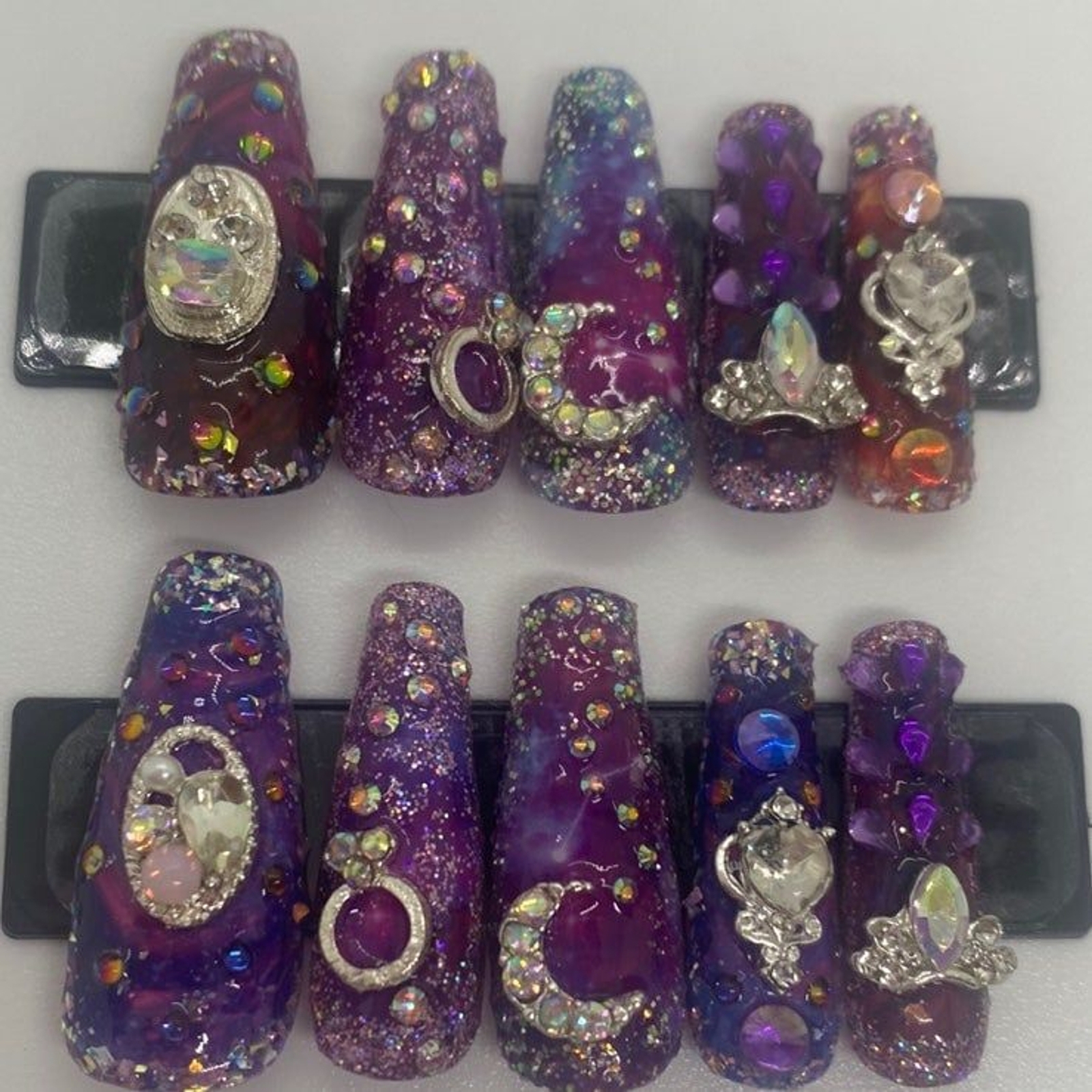 Galaxy Bling Press On Nail Set