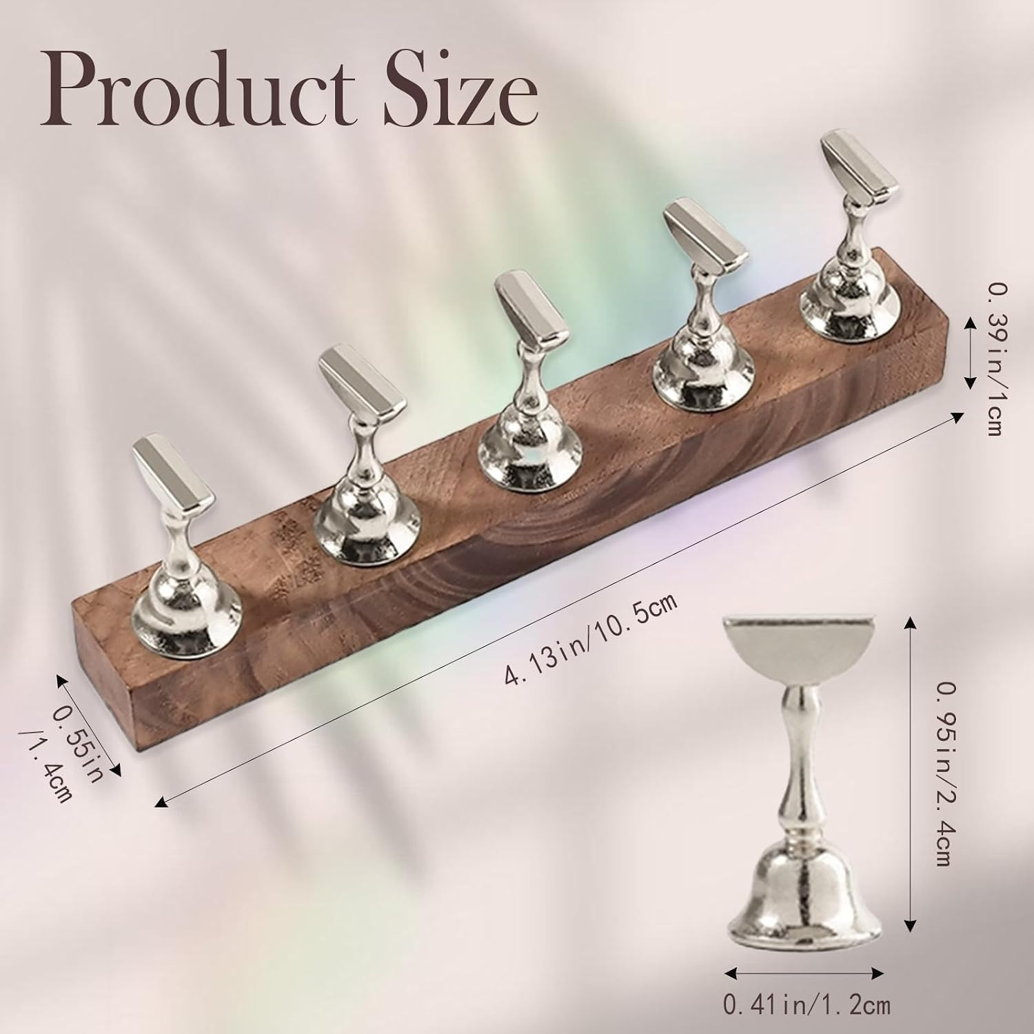 2-Pack Super Magnetic Nail Holders – Wearable Nail Bases & Nail Display Stands f