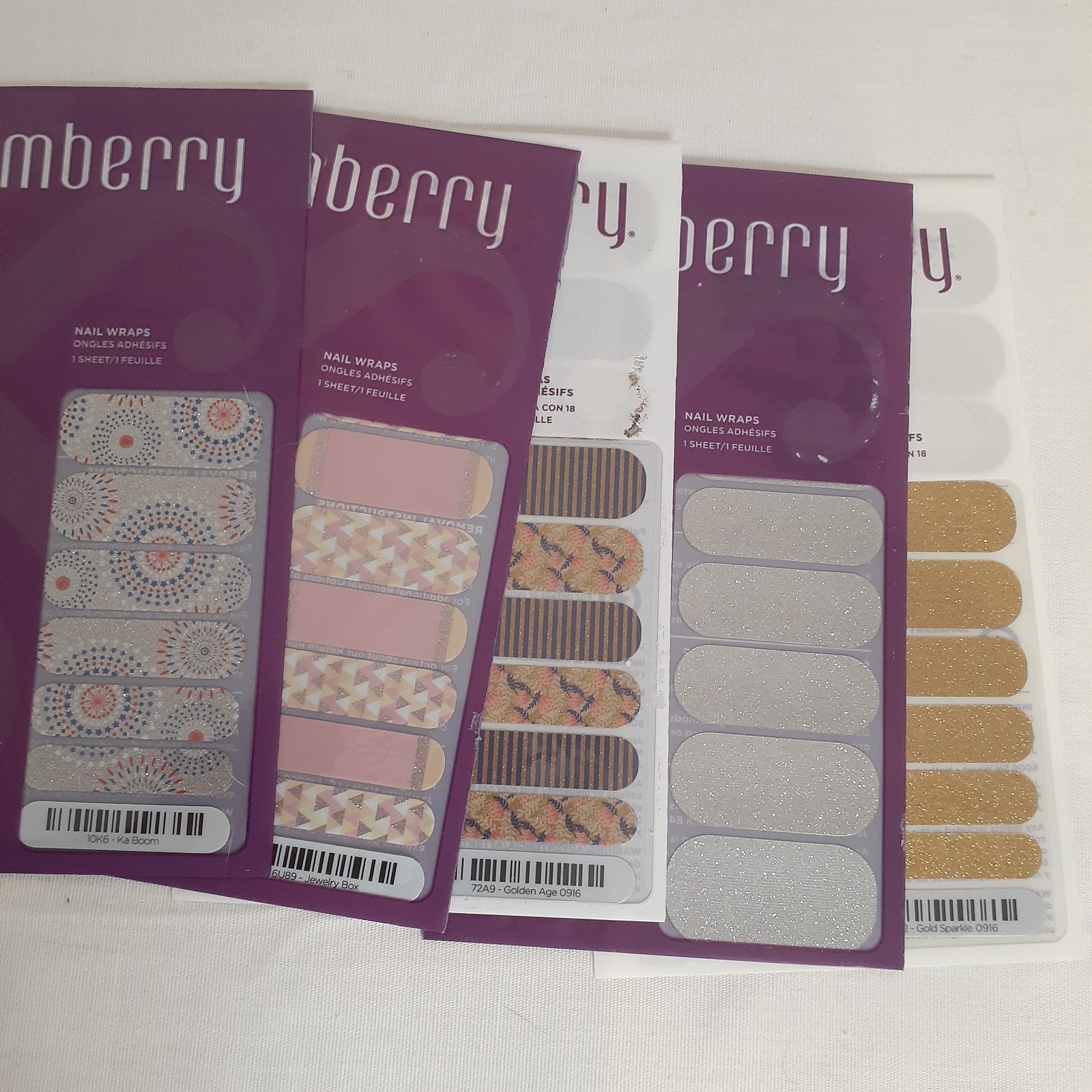 Jamberry Lot Nail Wrap Variety Colorful with Mini Heater and tools
