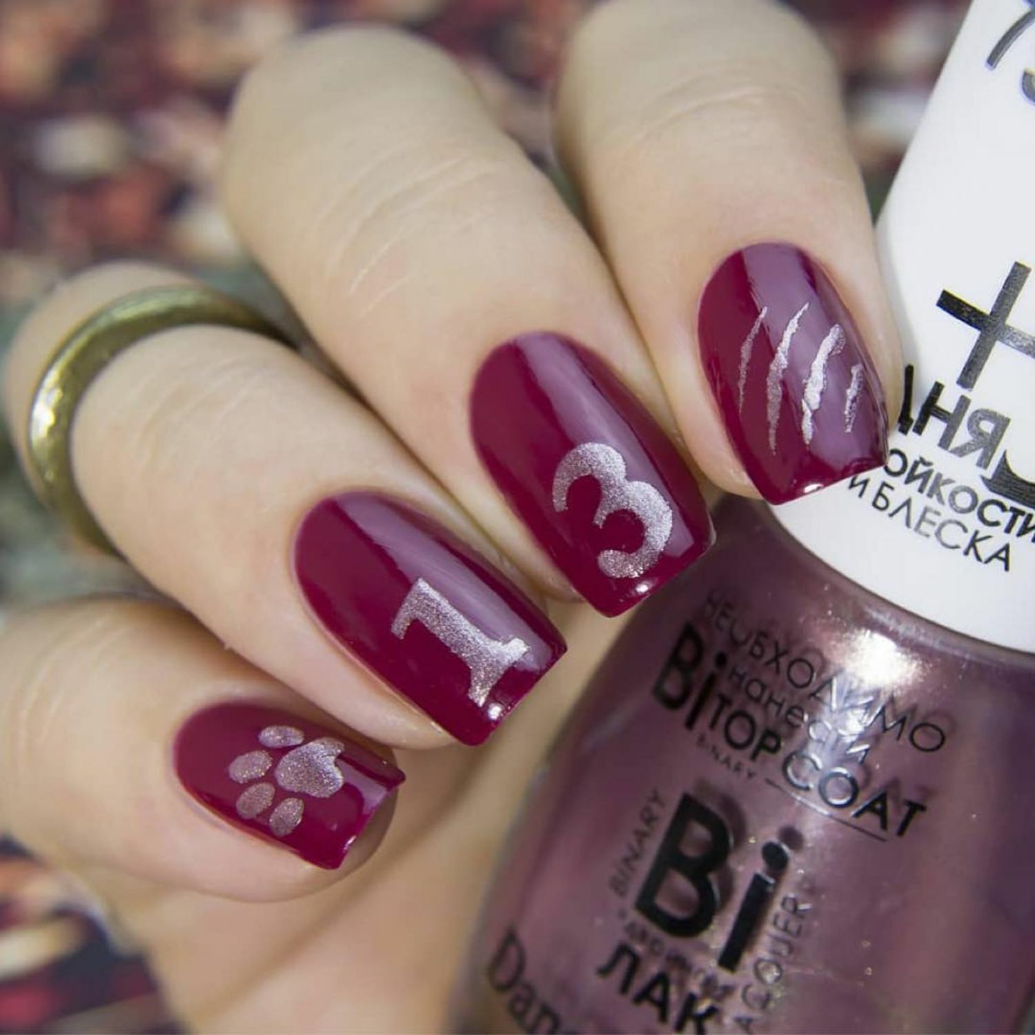 Kitty Scratch Stencils for Nails, Halloween Nail Stickers, Nail Vinyls