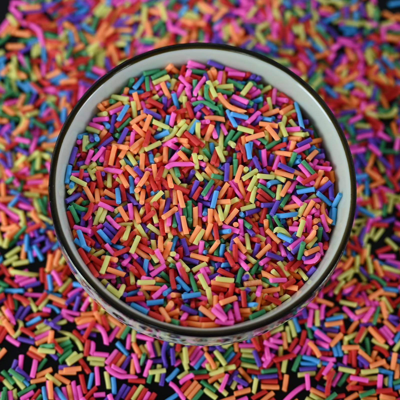 LIKETURE Fake Sprinkles 110g Non-edible Polymer Clay Mixed color