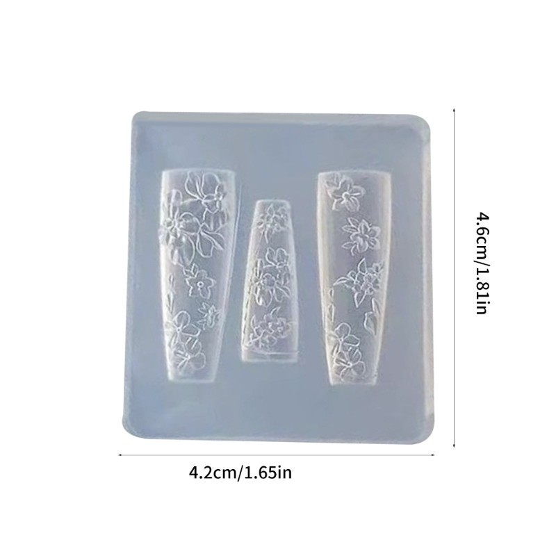 Easy Cleaning Flower Nail Carving Mold For Nail Charm Accessory Crafting