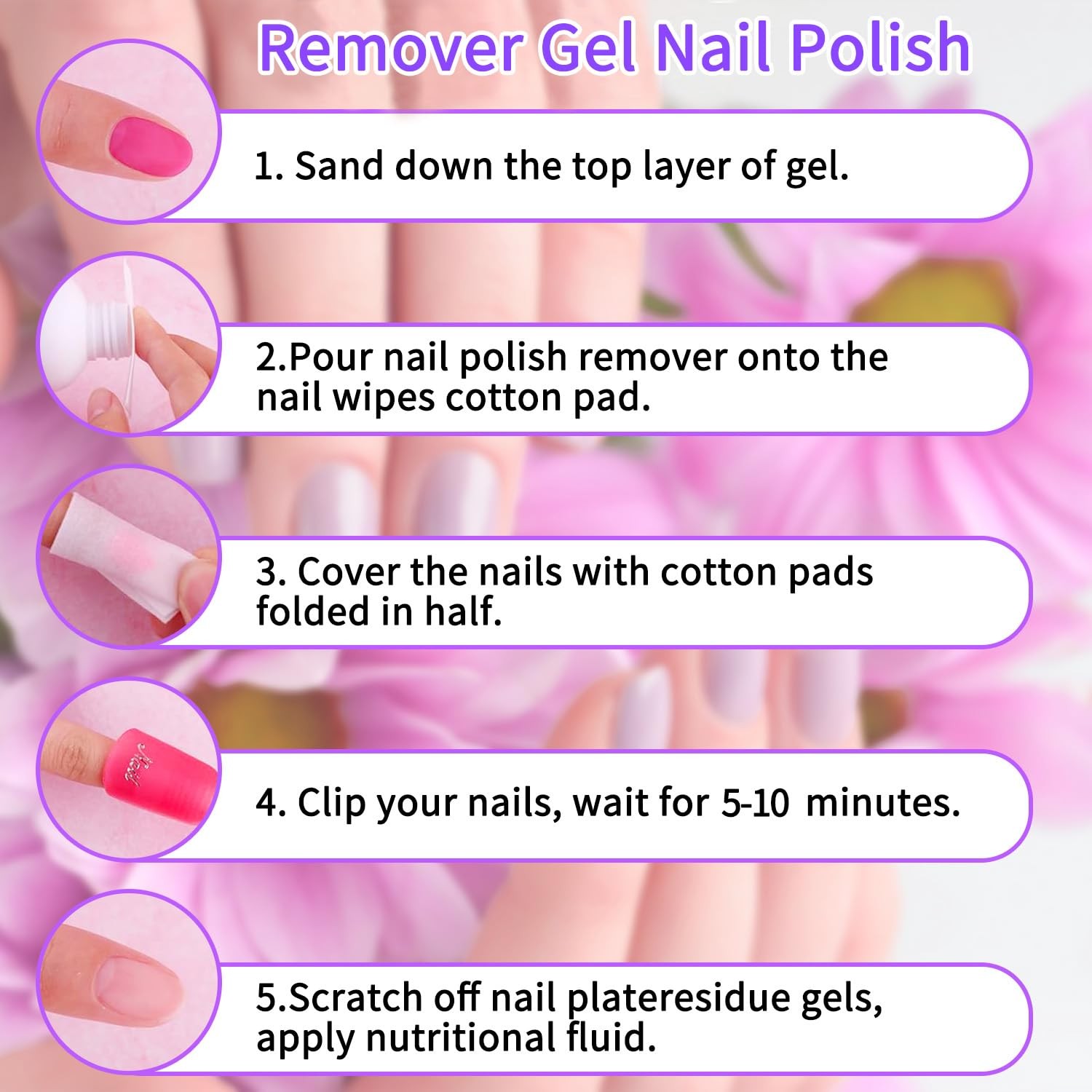 Finger Secret Acetone Nail Gel Polish Remover 40ml 1.3 Fl Oz (Pack of 1)