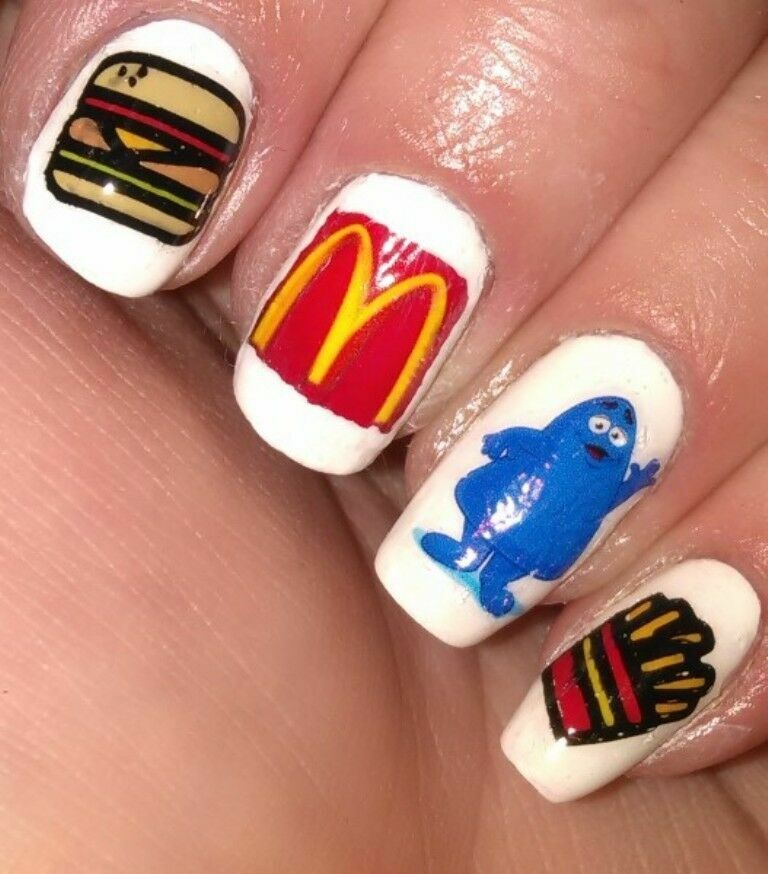 NEW NJX 009 Manicure Nail Art Stamp Template Food Dessert Design Image Plate