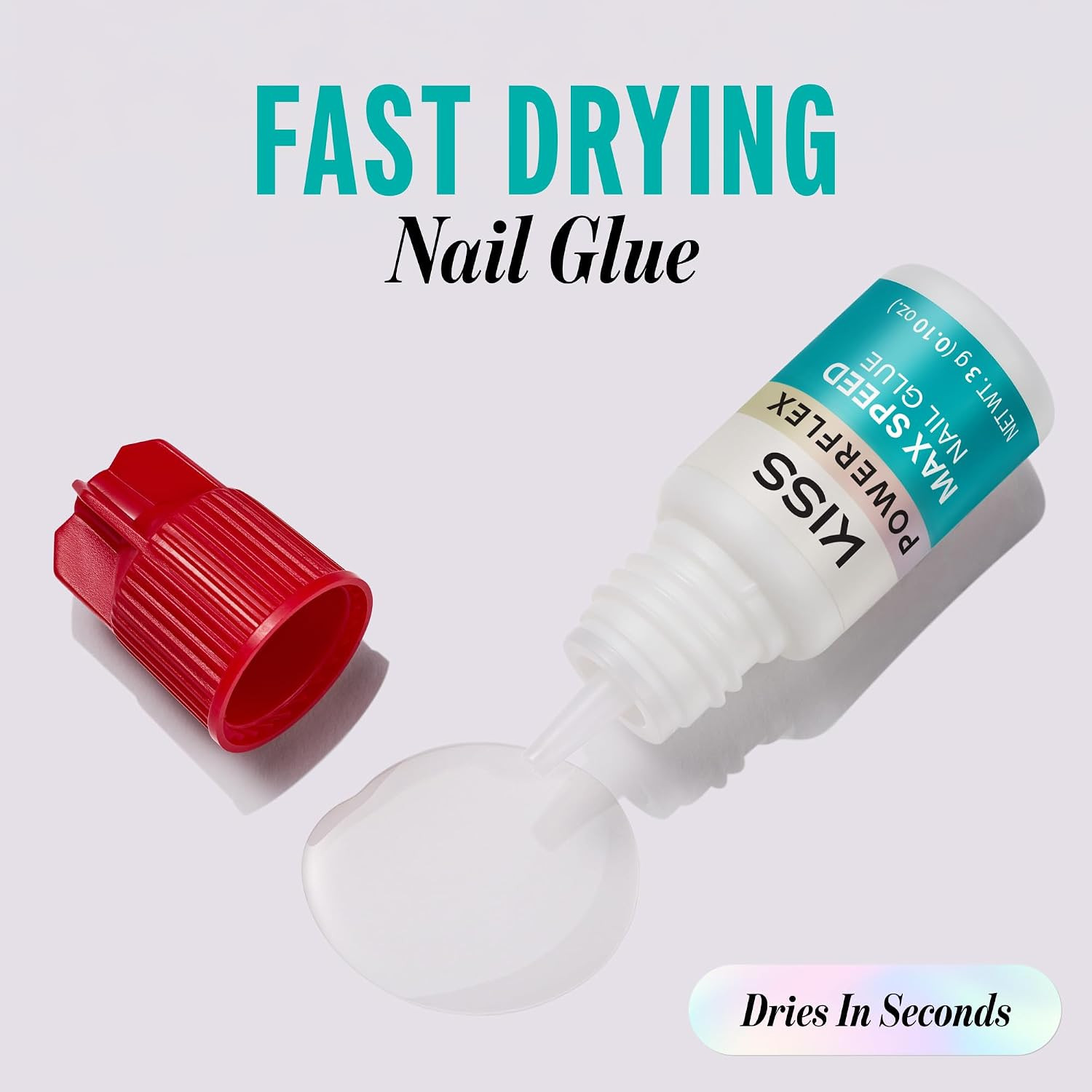 Powerflex Maximum Speed Nail Glue – Fast Drying Adhesive for Glue-On Nails & Rep