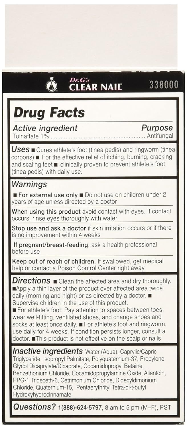 Dr. G’s Clear Nail Antifungal Treatment, 0.5 Fluid Ounce