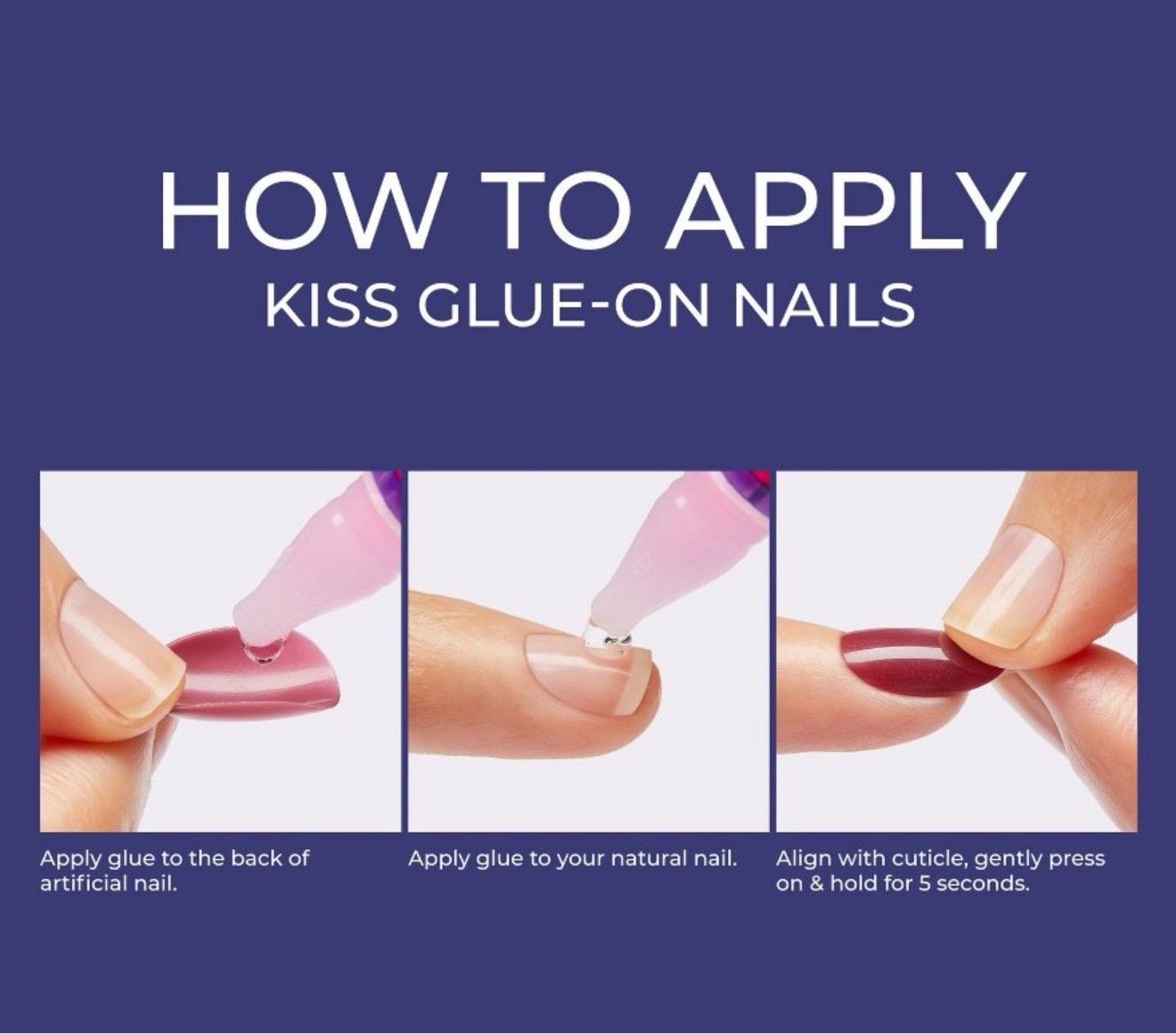 KISS Press-On Nails Gel Fantasy Magnetic Velvet & Bare But Better Ombre TruNude