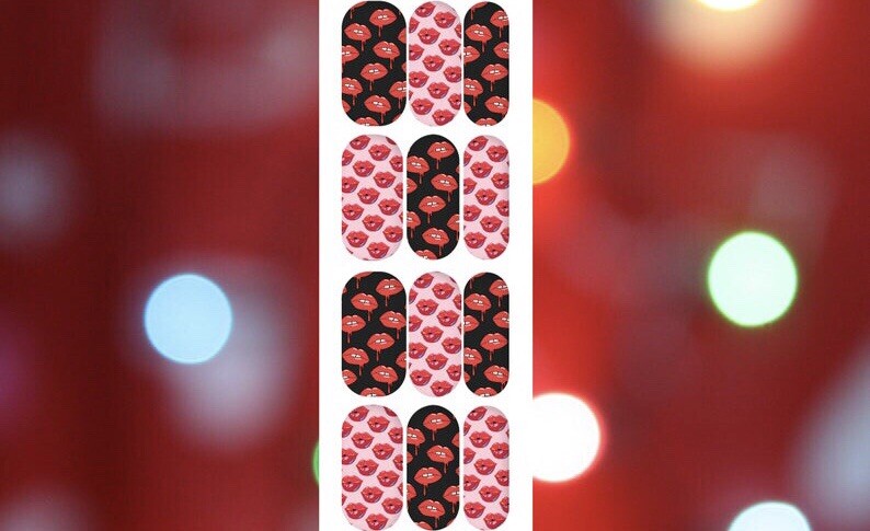 Valentine Nail Art Stickers Lover Heart Designs Nail Decals Cartoon Nail Kit Fiy