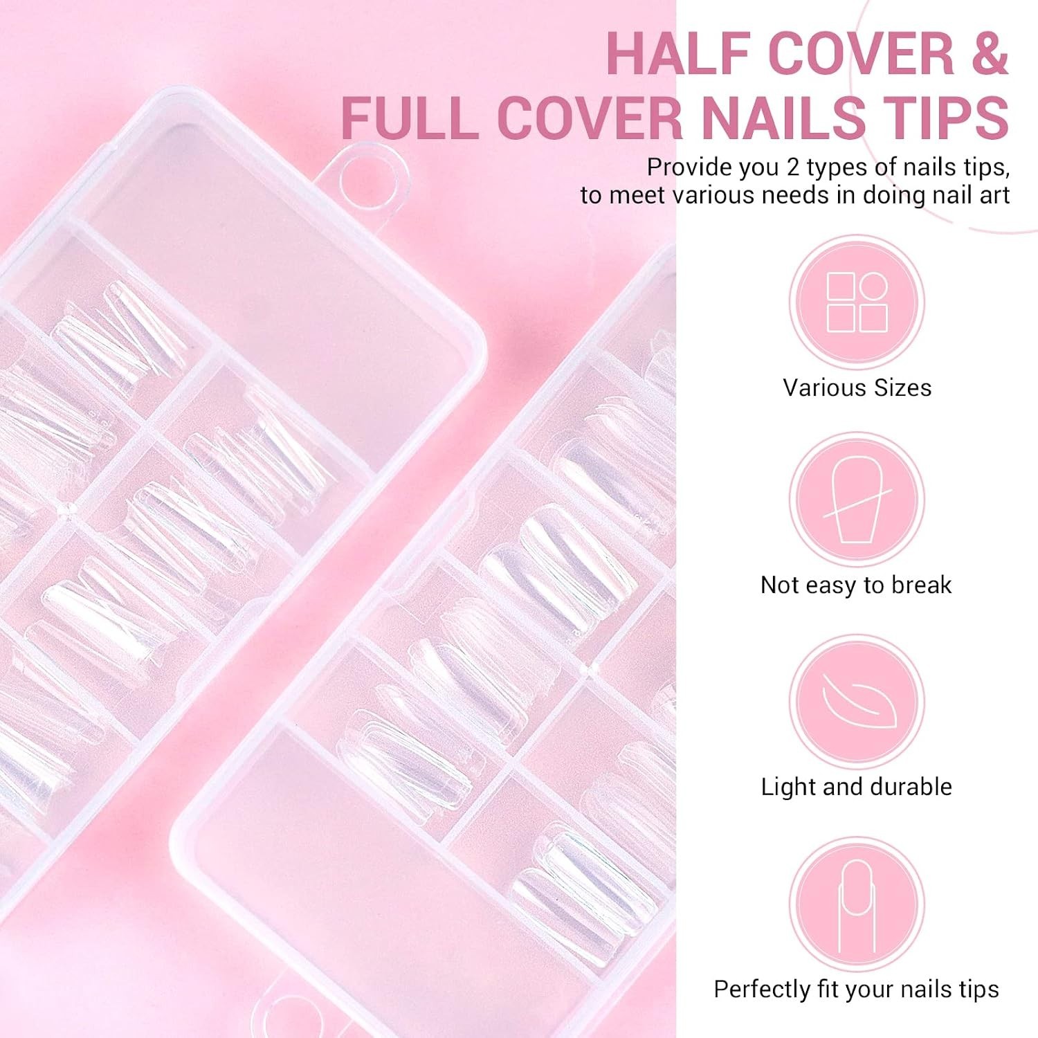 Full Acrylic Nail Kit with Nail Art Accessories