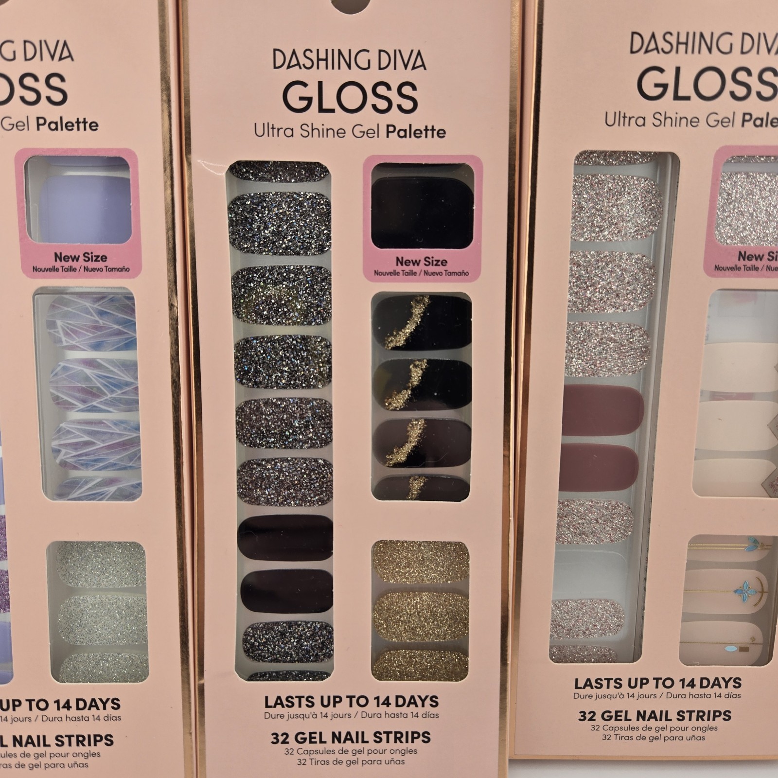 Lot Of 3 Dashing Diva Gloss Ultra Shine Gel Nail Palette
