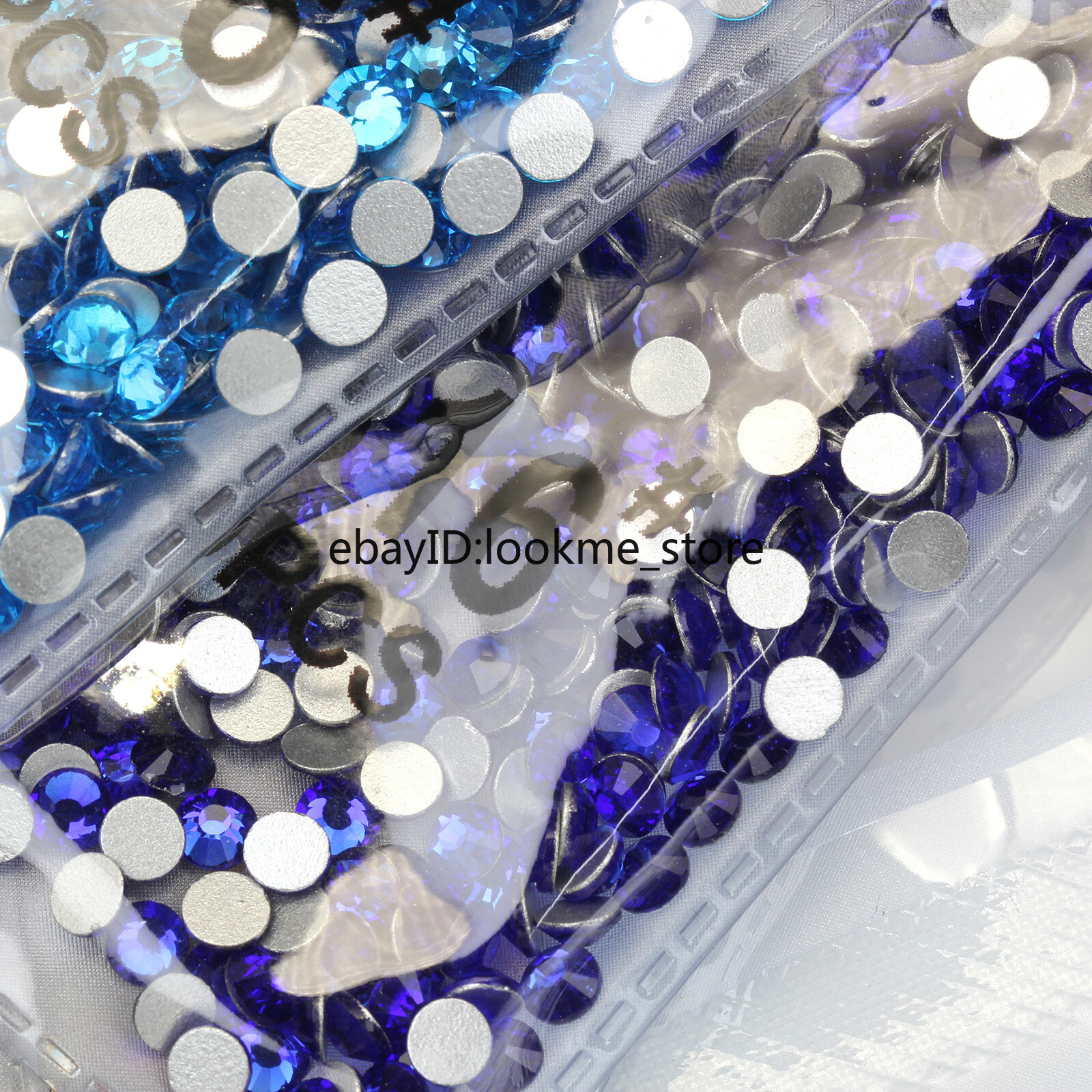 1440pcs 4mm (ss16) Crystal Glass Rhinestones Flatback Gems Nail Art Crafts Decor