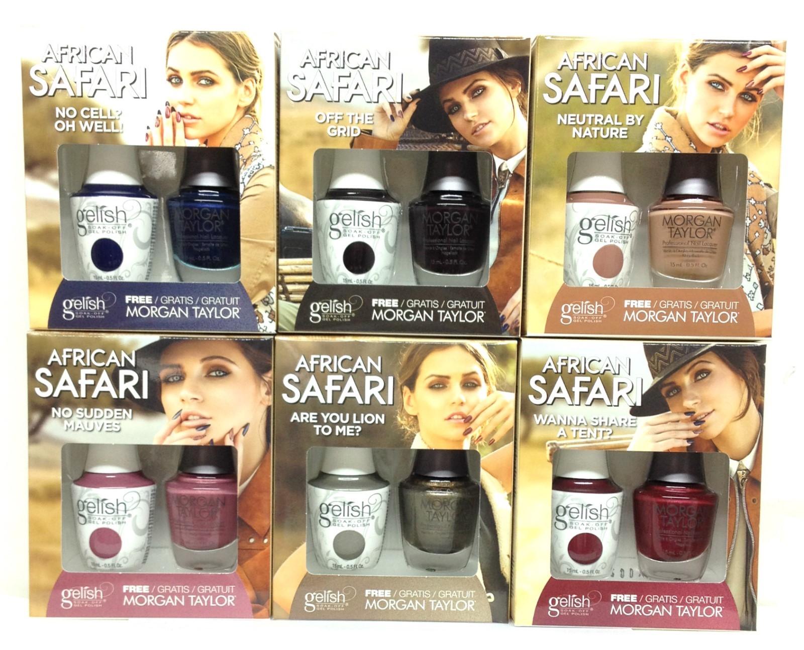 Harmony Gelish & Morgan Taylor – AFRICAN SAFARI Collection – Choose YOUR DUO