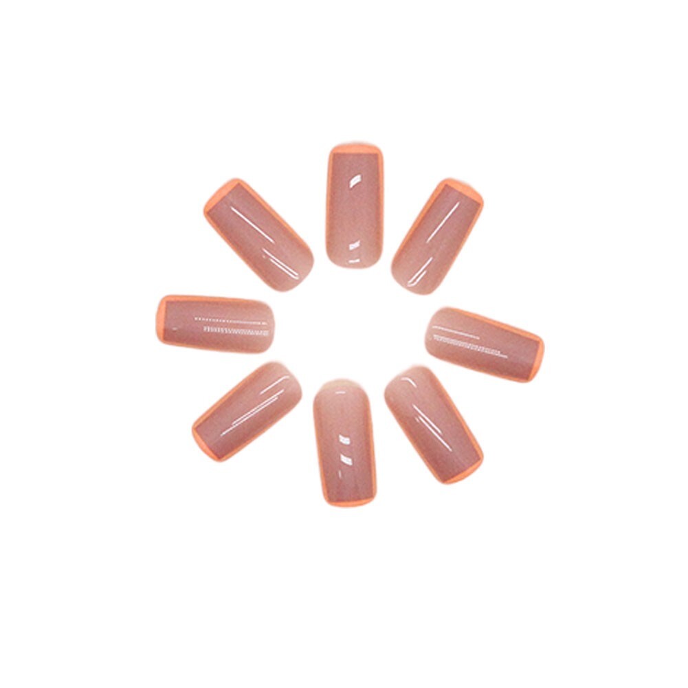 Press On Nails Reusable Medium Square Nail Tips Nails Glue 5 Accessories