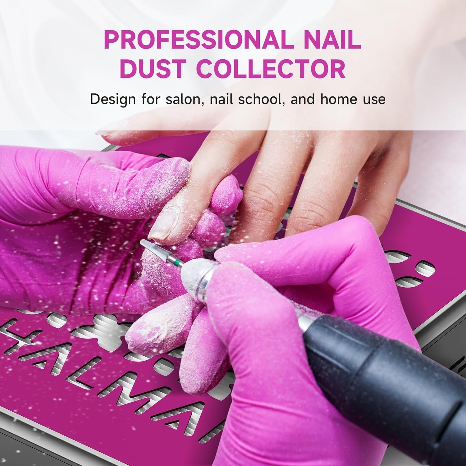 Nail Dust Collector – 800Pa Suction & 5000 RPM Brushless Motor For Acrylic