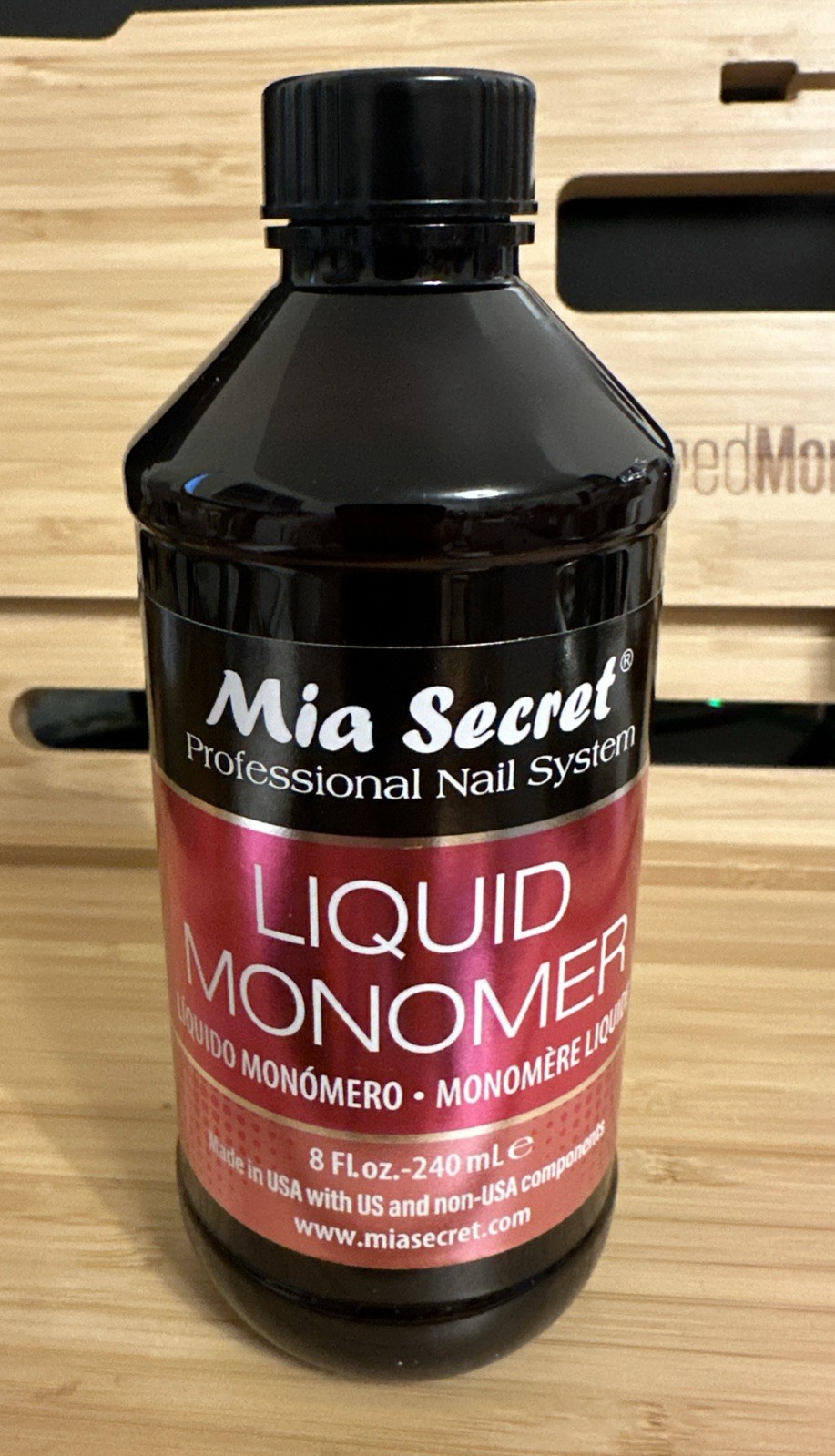 Mia Secret Liquid Monomer 8 oz – Professional Acrylic Nail System MMA Free