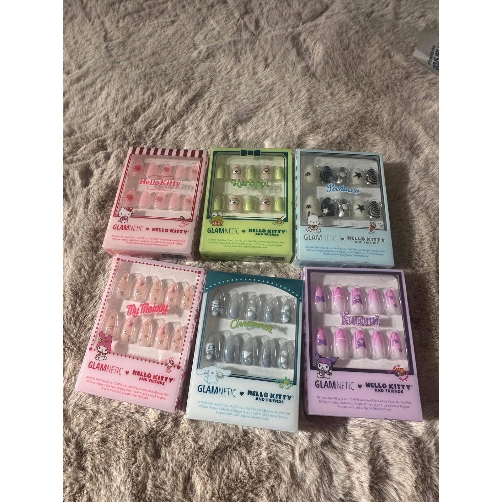 Glamnetic Hello Kitty and Friends Press On Nails Bundle 6 Sets Sanrio Collection