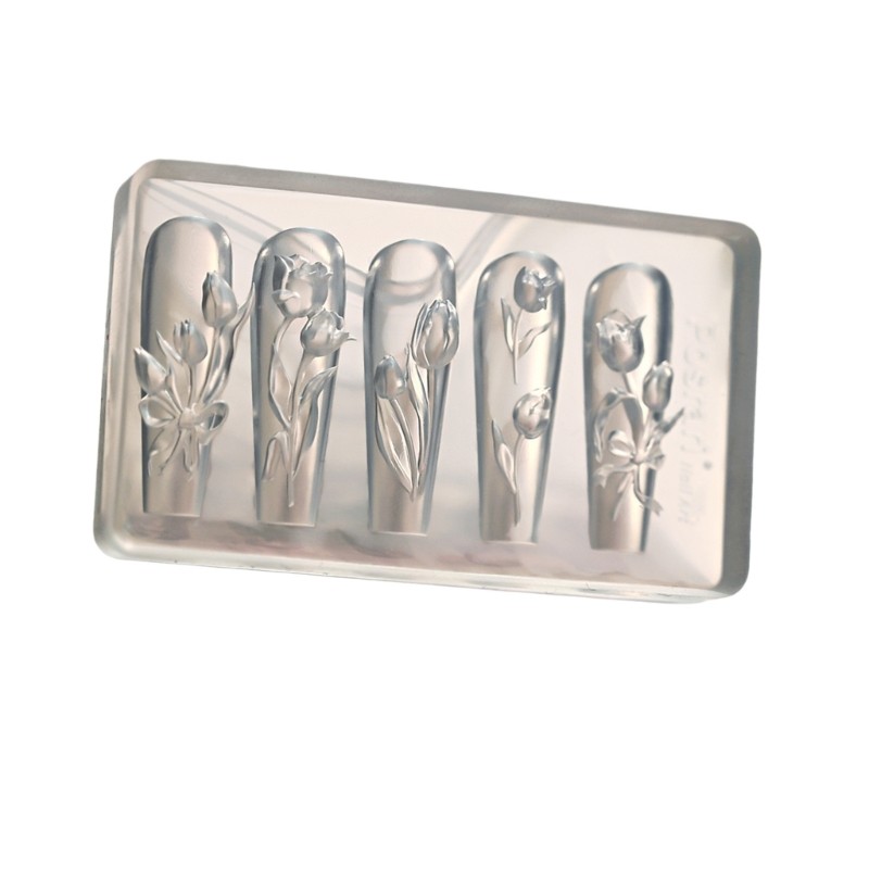 Tulips Shape Small Accessories Crafting Molds Present for Beauty Enthusiasts