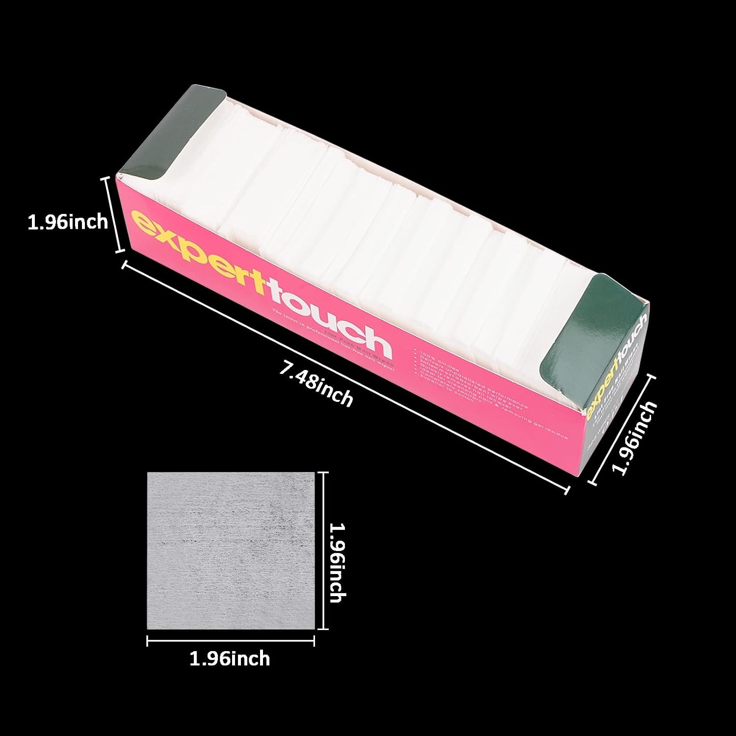 650 Pieces Nail Wipes for Gel Nails Lint Free, Cotton Pad Nail Wipe