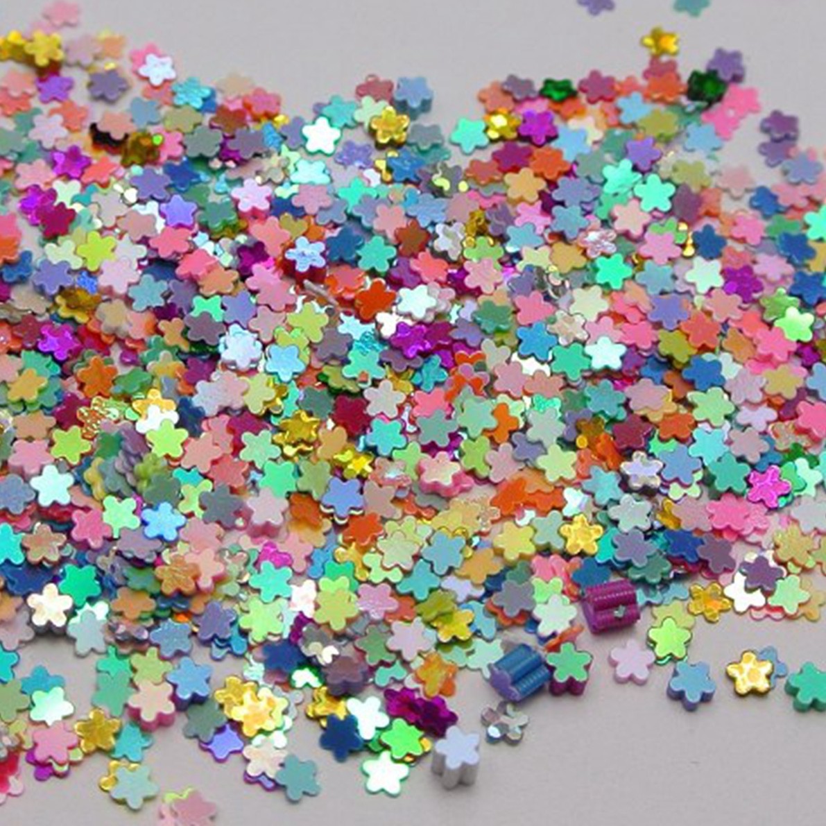 50 Gram Mixed Color Flower Sequins Loose Tiny 3mm Nail Art Tips Scrapbook Craft