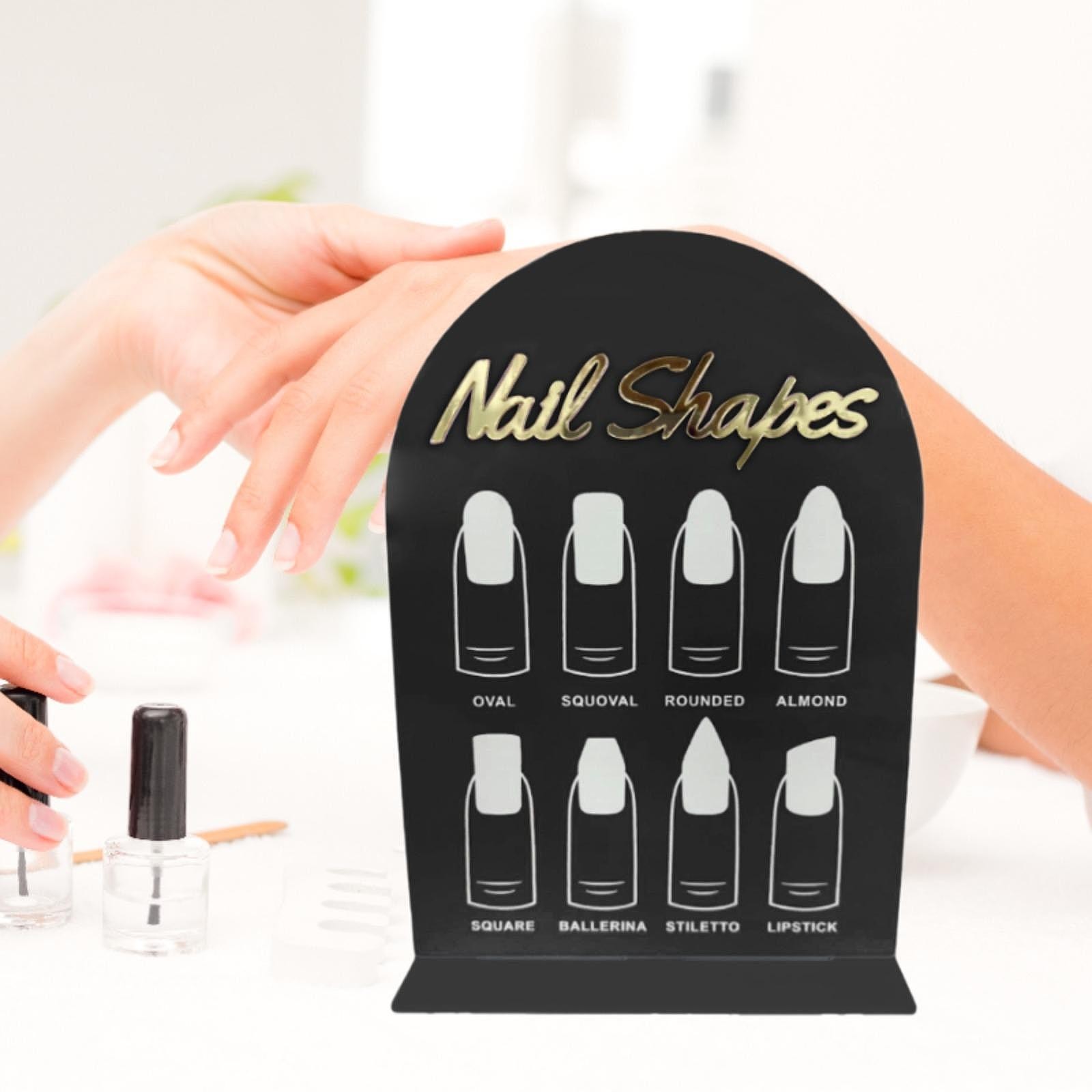 Nail Art Display Stand DIY Professional Salon Nail Color Board Nails Tips Sample