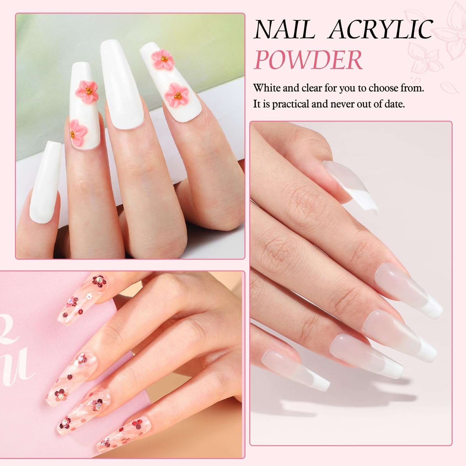 Peacecolor Acrylic Nail Kit for Beginners with Everything ,Professional Nail …