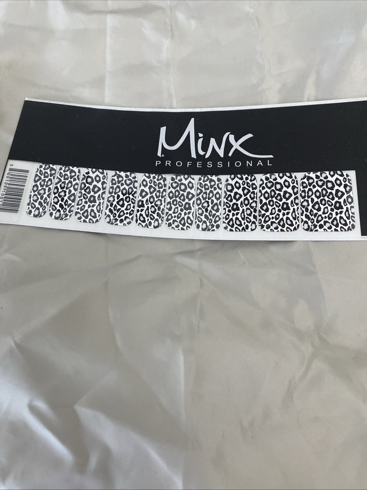MINX PROFESSIONAL NAIL WRAPS Gold Silver White Cheetah 4 Packs NEW IN PACKAGE