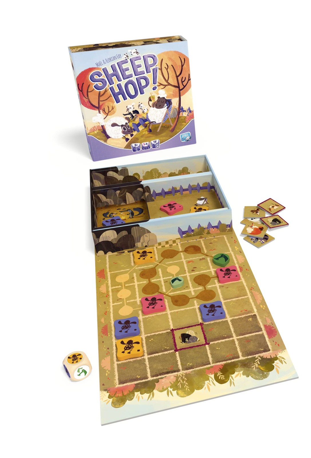 Sheep Hop Board Game – Cooperative Strategy Game, Fun Medium, Multicolor