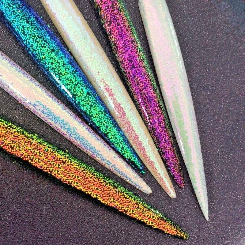 AURORA Chameleon Unicorn Nail Glitter Sequins AB Colours Paillette Mermaid Nail