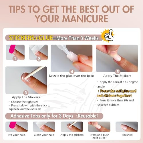 Rose Pink 48Pcs Press on Nails – Short, Square, Gel, square glossy rose pink