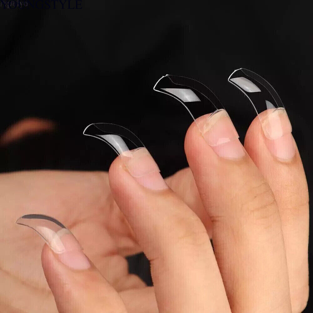 Extra-curve Hawk Nail Tips – Acrylic Half Cover Nails Manicure Accessorie